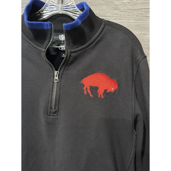 NFL X Darius Rucker Buffalo Bills Sweatshirt 1/4 Zip Mens Black Medium - Picture 4 of 8